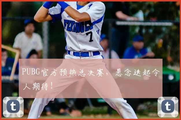 PUBG官方预热总决赛,悬念迭起令人期待!